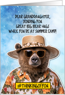Granddaughter Summer Camp Bear Hugs card