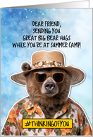 Friend Summer Camp Bear Hugs card
