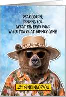 Cousin Summer Camp Bear Hugs card