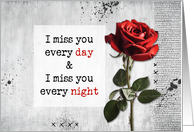 Miss You Day and Night card
