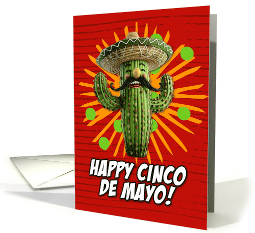 Cinco de Mayo Cactus with Sombrero card (1828164)