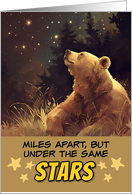 Miss You Bear under the Stars card
