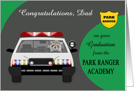 Congratulations to Dad on graduation from Park Ranger Academy, raccoon card