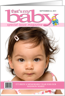 That’s My Baby Girl Mock Magazine Cover Photo Card