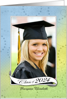 Graduating with Class 2024 Personalized Photo card