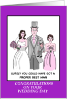The Best Man Wedding Congratulations card