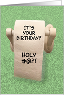 Birthday Card With Toilet Paper Roll Holy ... card
