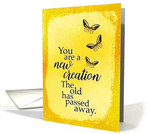 Baptism Blessings - You are a New Creation card (1478124)