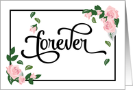 Wedding Congratulations - Forever Will Look Beautiful on You card