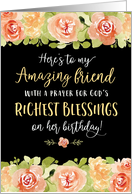 Friend Birthday, Religious, Here’s to You, My Amazing Friend card