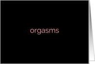 Sexy Orgasm Thank You Suggestive Adult Theme card