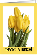 Happy Administrative Professionals Day Thank You Yellow Tulips card
