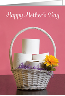 Happy Mother’s Day Toilet Paper Basket Coronavirus Humor card