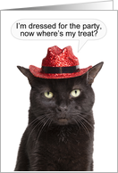 Happy Birthday Crabby Black Cat Social Distnacing Coronavirus Humor card