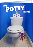 Happy Birthday Potty Time Coronavirus Social Distancing Humor card