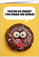 Donut Smile Love and Romance Humor card