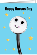 Happy Nurses Day Cute Stethoscope With Stars card