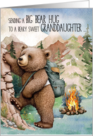 Granddaughter Big Bear Hug Away at Summer Camp card