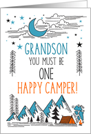 Grandson Summer Camp One Happy Camper card