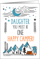 Daughter Summer Camp One Happy Camper card