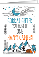 Goddaughter Summer Camp One Happy Camper card