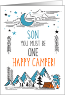 Son Summer Camp One Happy Camper card