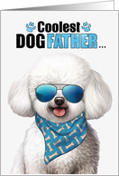 Father’s Day Bichon Frise Dog Coolest Dogfather Ever card