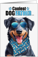 Father’s Day Beauceron Dog Coolest Dogfather Ever card