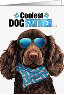 Father’s Day Boykin Spaniel Dog Coolest Dogfather Ever card