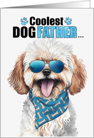 Father’s Day Maltipoo Dog Coolest Dogfather Ever card